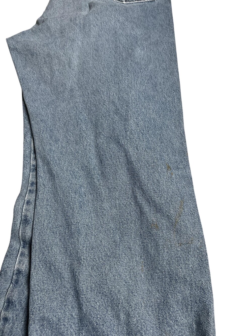 Old Mill 36x32 Blue Denim Straight Relaxed Fit 5-Pocket Logo Embroidered